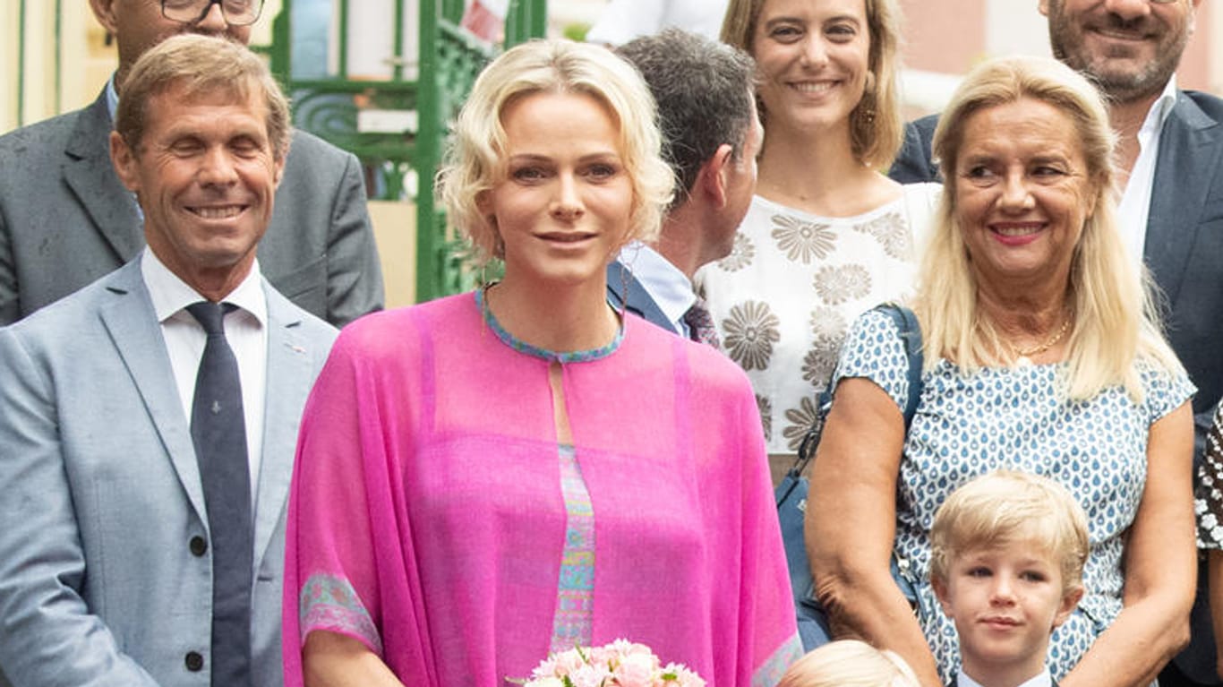 Fürstin Charlène: Am Freitag war sie mit ihrer Familie beim traditionellen Monaco-Picknick.