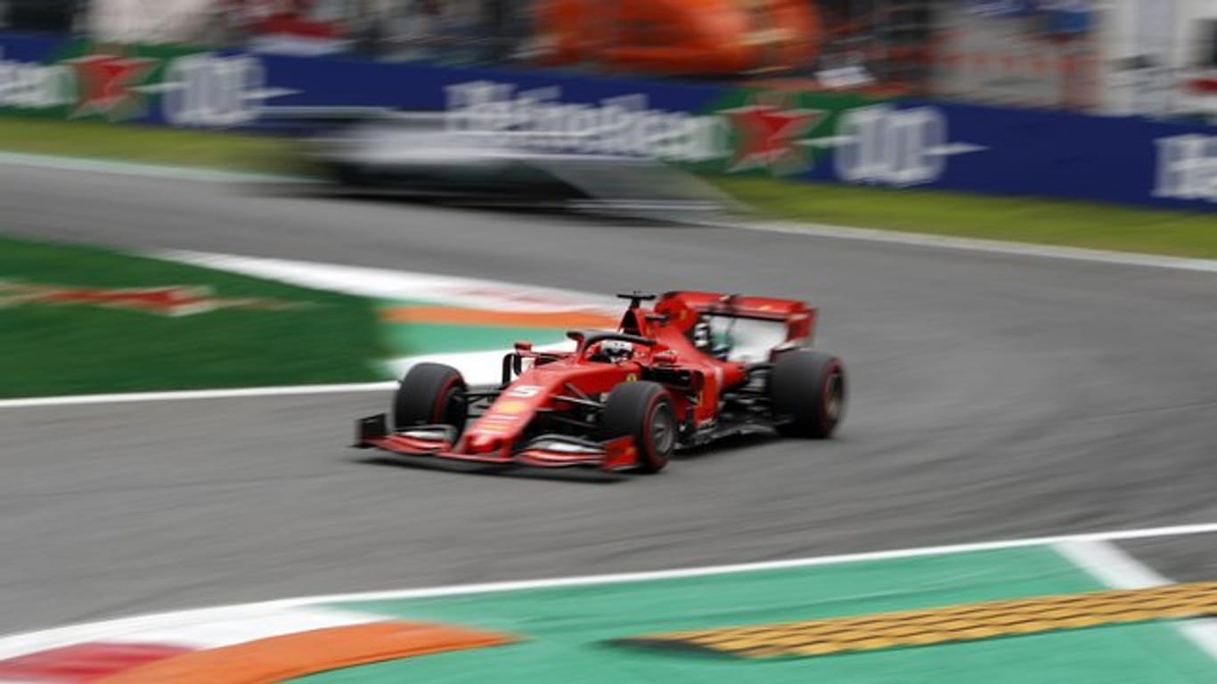 Fuhr im letzten Training in Monza am Schnellsten: Ferrari-Pilot Sebastian Vettel.