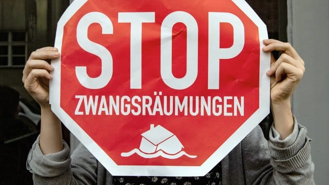 Protest gegen Zwangsräumung Protest gegen Zwangsräumung