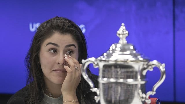 In der Pressekonferenz kamen der US-Open-Siegerin Bianca Andreescu die Tränen.