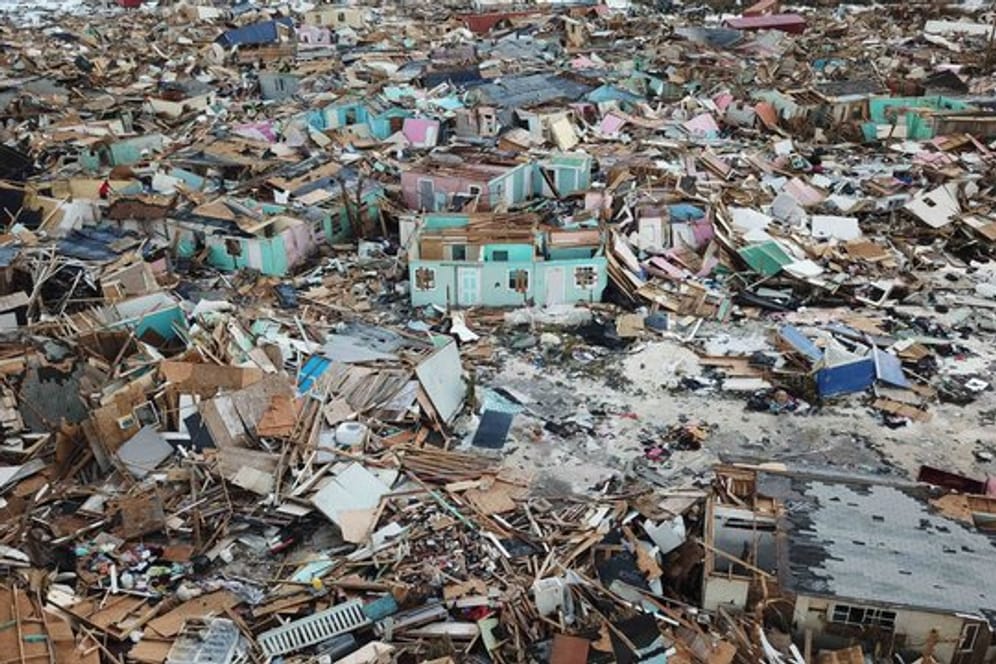 Nichts mehr zu retten: Hurrikan "Dorian" hat auf den Bahamas enorme Verwüstungen hinterlassen.