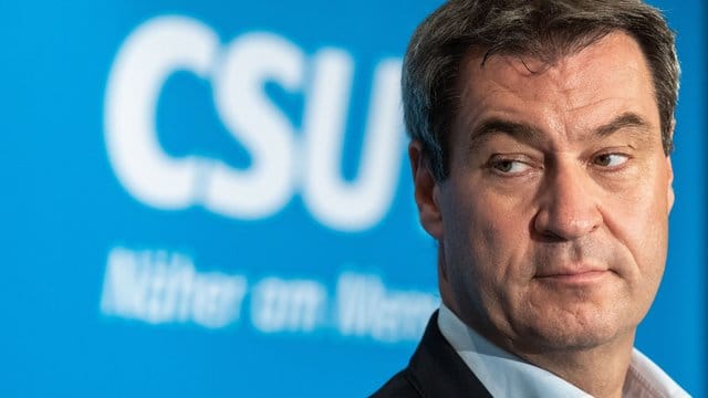 Bayerns Ministerpräsident Markus Söder am Samstag nach einer Vorstandsklausur der CSU.