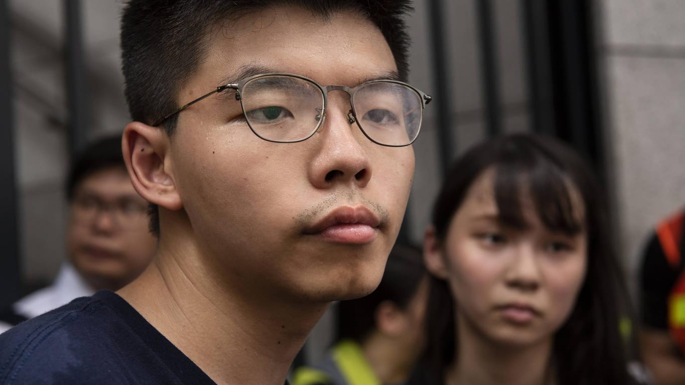 Joshua Wong in Hongkong: Der Aktivist ist zurzeit gegen Kaution auf freiem Fuß.