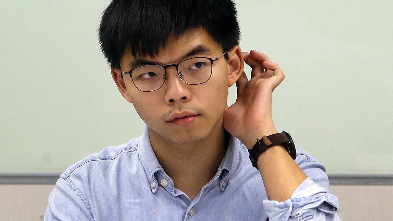 Joshua Wong: Der Aktivist ist nach seiner Festnahme auf freiem Fuß und auf dem Weg nach Berlin.