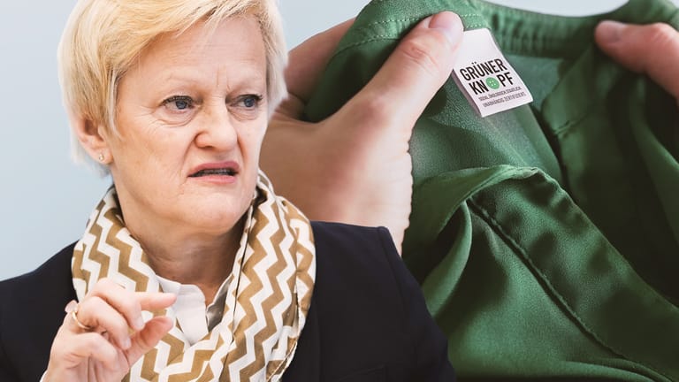 Renate Künast und der "Grüne Knopf": Die Grünen-Politikerin kritisiert unter anderem, dass das neue Siegel nicht den gesamten Produktionsprozess umfasse.