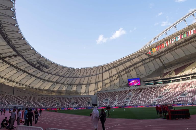 Leichtathletik-WM 2019: Die Wettbewerbe finden im Khalifa International Stadium statt.