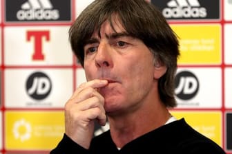 Joachim Löw stellte sich nach dem Spiel in Nordirland den Fragen.