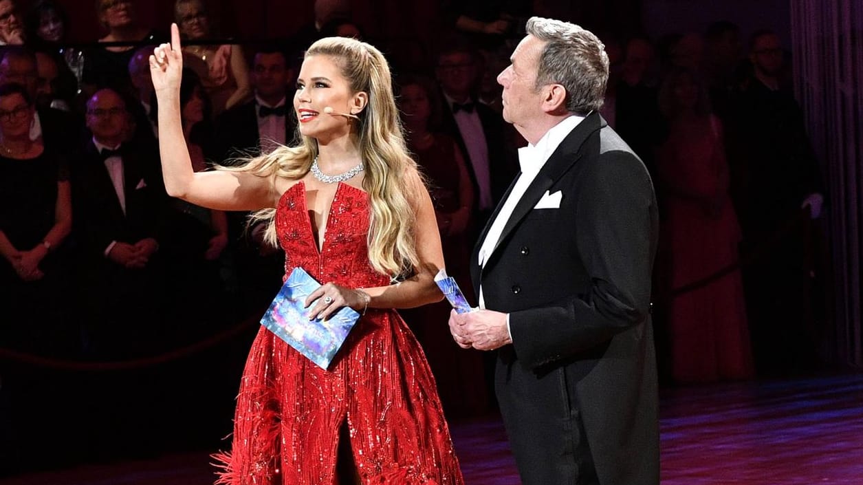 Sylvie Meis und Roland Kaiser: Sie moderierten in diesem Jahr gemeinsam den SemperOpernball.