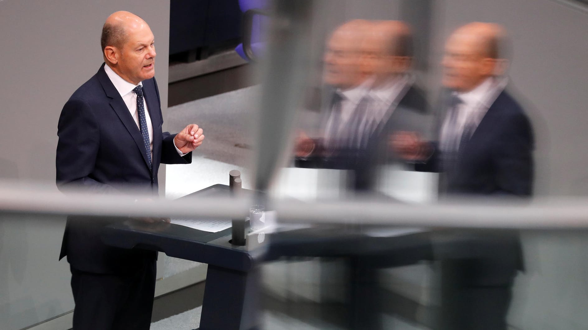 Olaf Scholz: Der deutsche Finanzminister spricht im Bundestag.