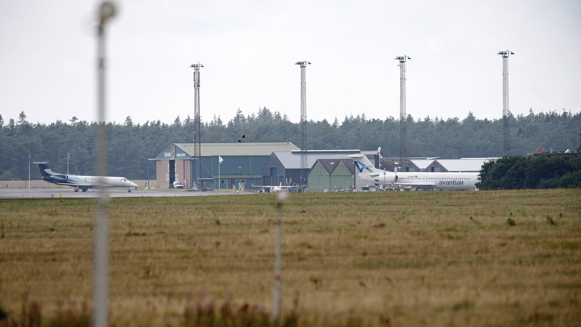 Archivbild des Flughafens Aarhus: Die Polizei hat große Teile des Airports evakuiert.