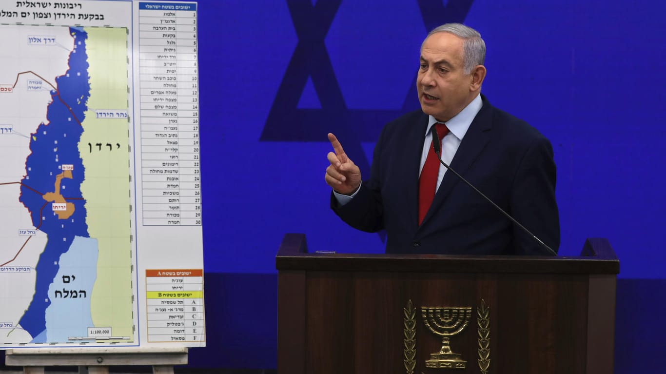 Benjamin Netanjahu: Eine Woche vor der Parlamentswahl in Israel hat Netanjahu erklärt, bei seiner Wiederwahl das Jordantal im besetzten Westjordanland zu annektieren.