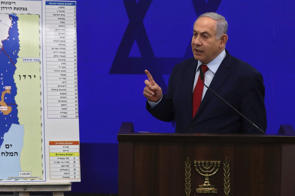 Benjamin Netanjahu: Eine Woche vor der Parlamentswahl in Israel hat Netanjahu erklärt, bei seiner Wiederwahl das Jordantal im besetzten Westjordanland zu annektieren.