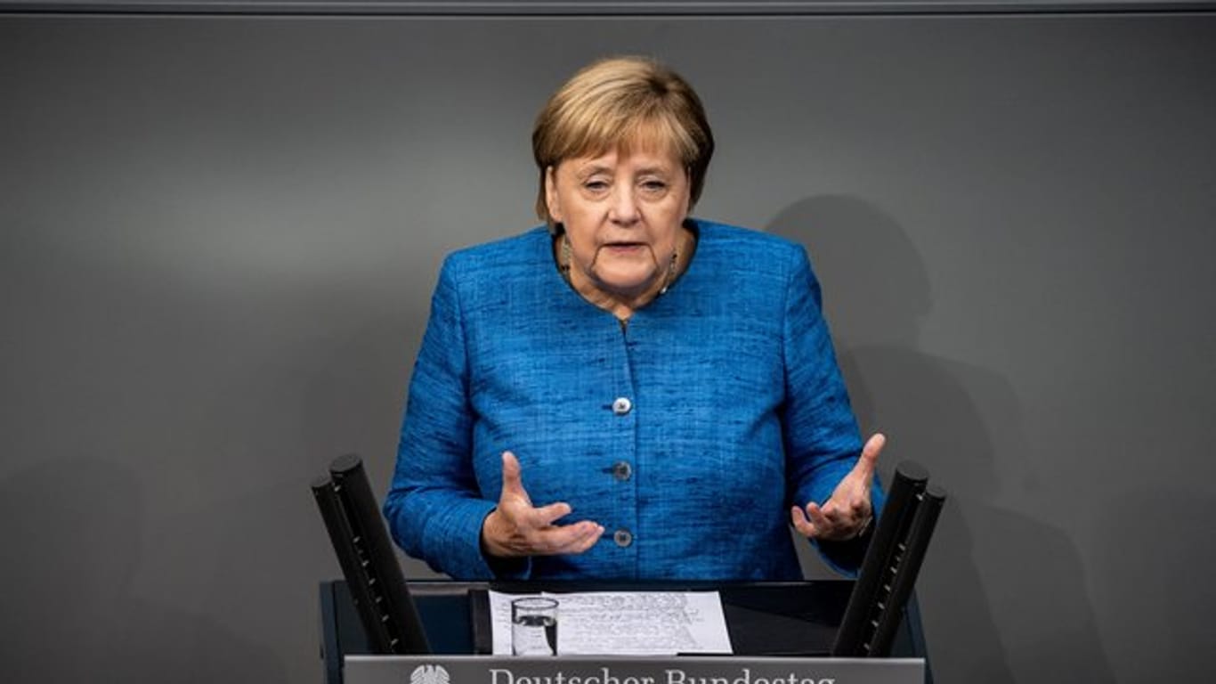 Merkel bei der Generaldebatte: Das Geld für den Klimaschutz "ist gut eingesetzt".