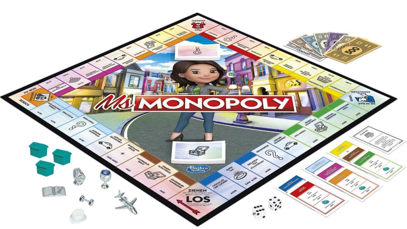Miss Monopoly Spielbrett: Ab Oktober gibt es nicht mehr nur die altbekannten Straßen zu kaufen.