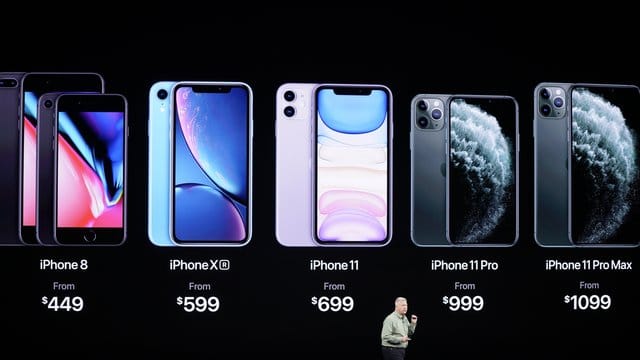 Phil Schiller, Apples Vizepräsident Weltweites Marketing, stellte das neue iPhone 11 Pro und iPhone 11 Pro Max vor. Phil Schiller, Apples Vizepräsident Weltweites Marketing, stellte das neue iPhone 11 Pro und iPhone 11 Pro Max vor.