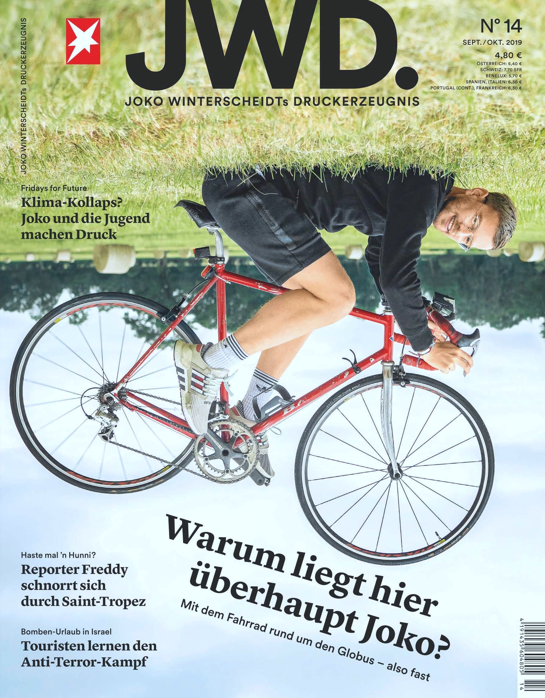 Aktuelle Ausgabe: Joko Winterscheidt posiert für das Cover von "JWD".