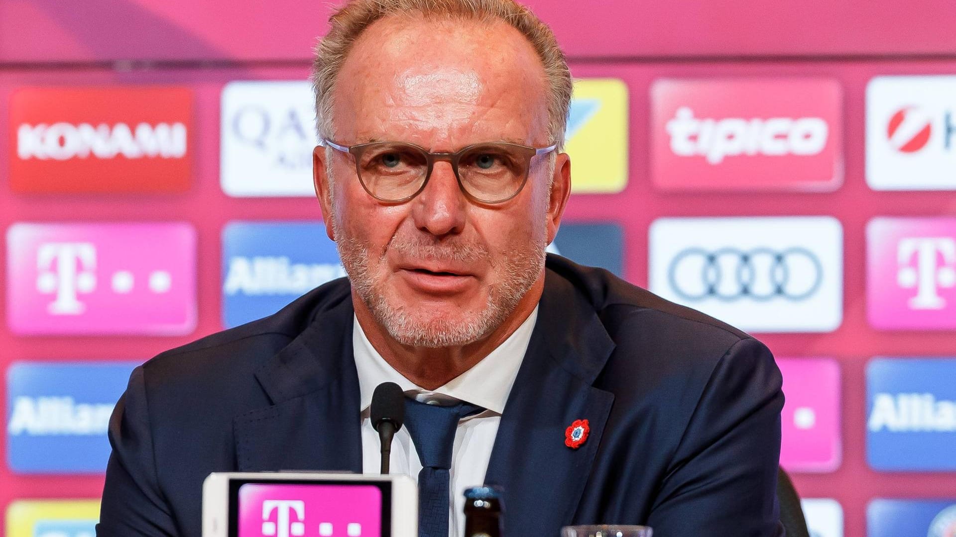 Karl-Heinz Rummenigge: Bayerns Vorstandsvorsitzender freut sich über die neue Konkurrenz aus Leipzig.