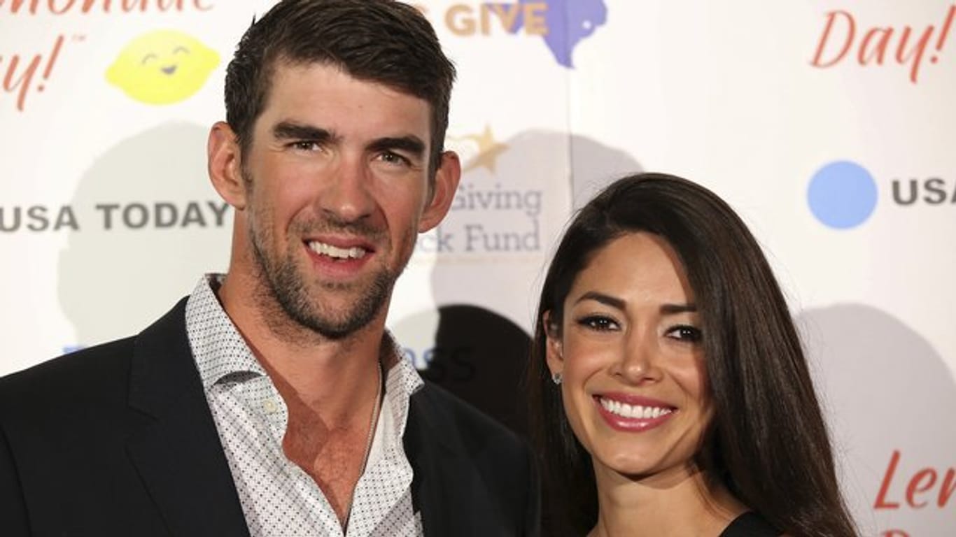 Der frühere US-Schwimmer Michael Phelps und seine Frau Nicole Johnson sind Eltern von drei Söhnen.