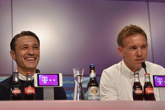 Am Samstag trifft Niko Kovac (l) mit dem FC Bayern auf Julian Nagelsmann und RB Leipzig.