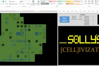 Das Spiel" [CELL]IVIZATION": Das Game lässt sich mithilfe von Excel spielen.