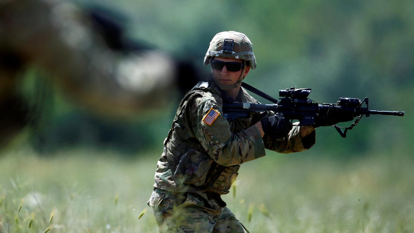 US-Soldaten während einer Übung in Nord-Mazedonien: Der Konflikt um Venezuela spitzt sich zu.