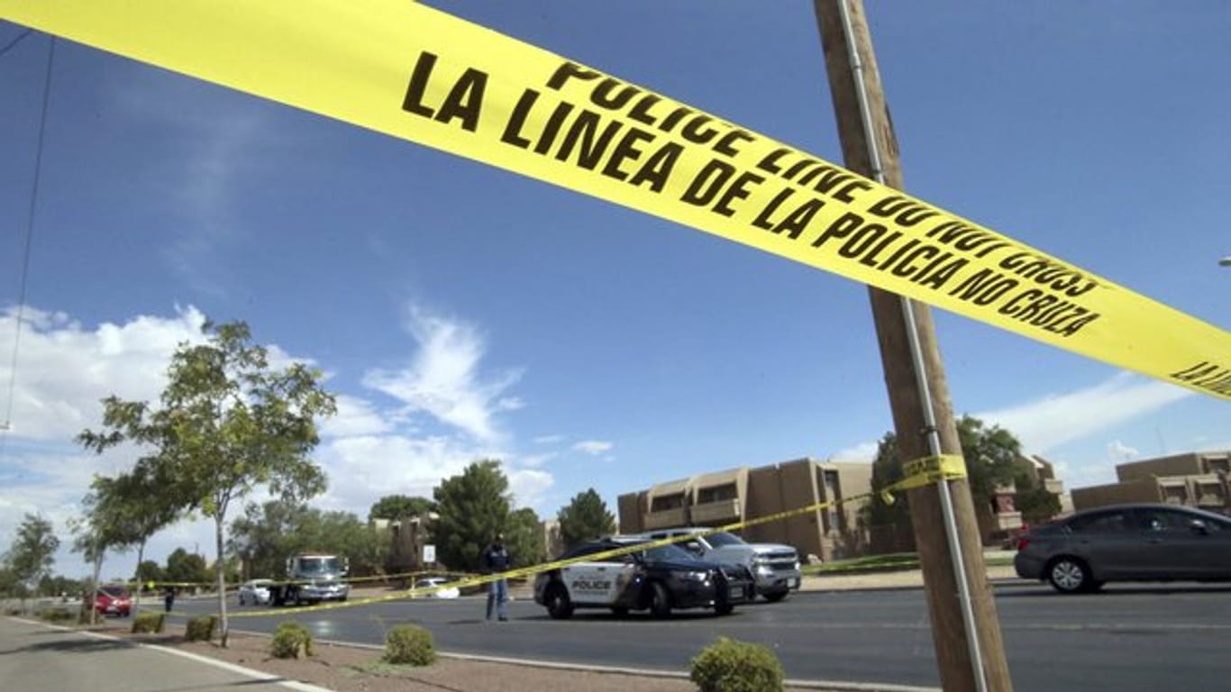 Anfang August: Ein Absperrband der Polizei vor dem Ort des Massakers im texanischen El Paso.