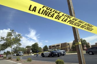 Anfang August: Ein Absperrband der Polizei vor dem Ort des Massakers im texanischen El Paso.