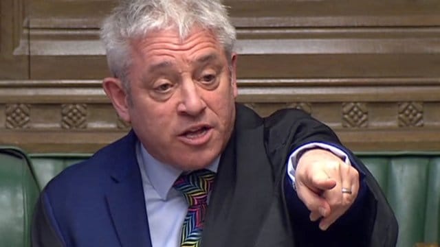 Parlamentspräsident John Bercow Mitte Februar bei einer Debatte im Unterhaus zum Stand der Brexit-Vorbereitung.