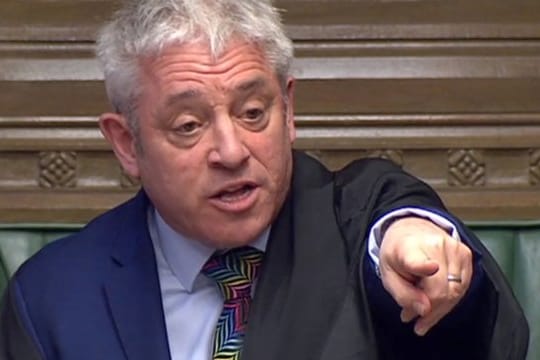 Parlamentspräsident John Bercow Mitte Februar bei einer Debatte im Unterhaus zum Stand der Brexit-Vorbereitung.