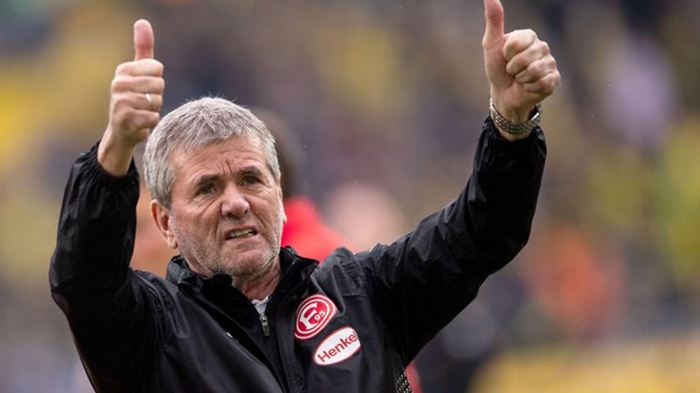 Friedhelm Funkel kann sich vorstellen, noch länger in Düsseldorf Trainer zu bleiben.