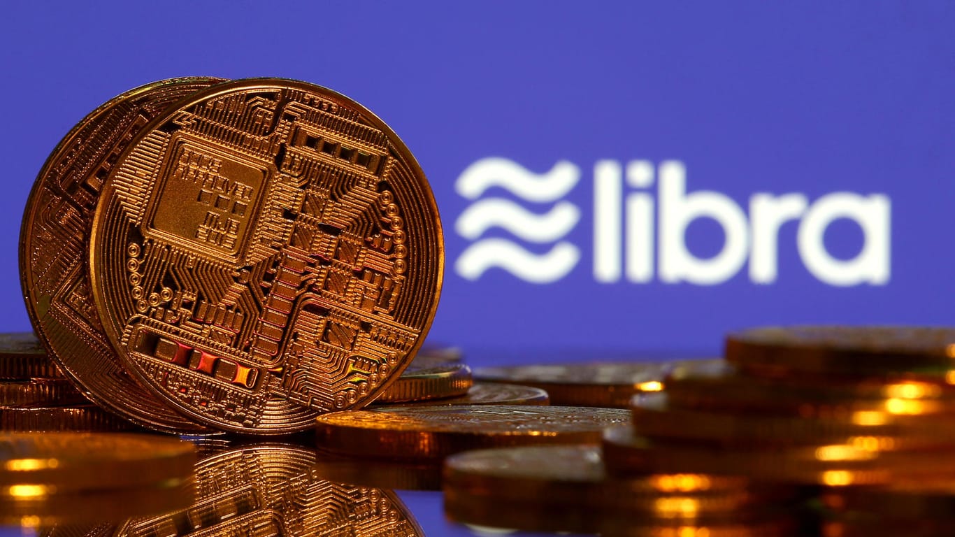 Ein symbolische Darstellung von Libra: Die Bundesregierung will die Facebook-Währung nicht zulassen.