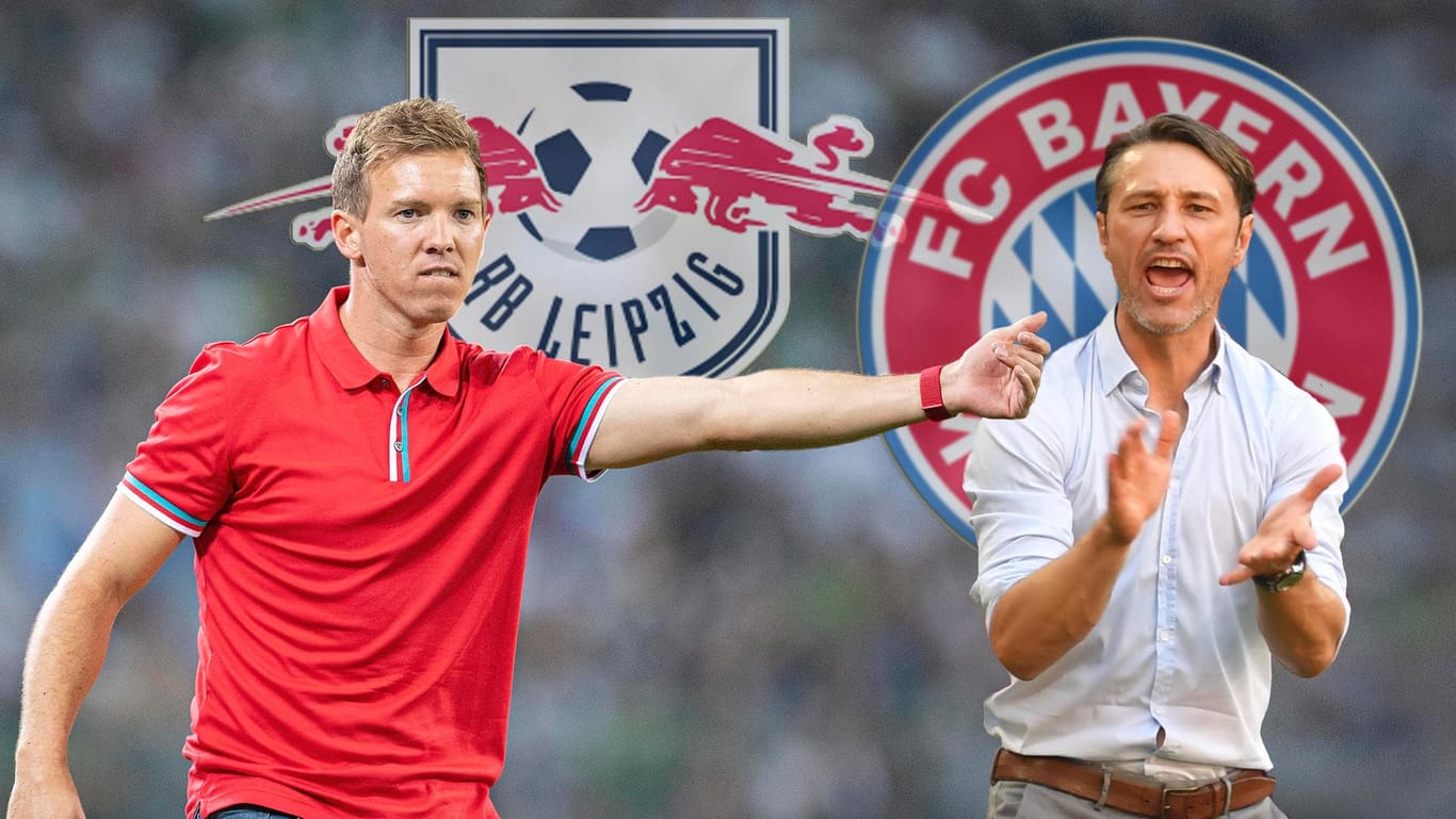 Treffen am Samstag mit ihren Teams aufeinander: Leipzigs Julian Nagelsmann (l.) und Bayerns Niko Kovac.
