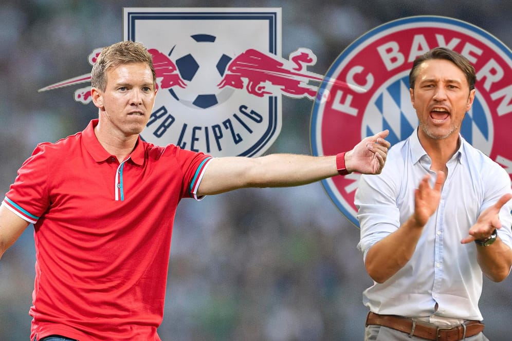 Treffen am Samstag mit ihren Teams aufeinander: Leipzigs Julian Nagelsmann (l.) und Bayerns Niko Kovac.