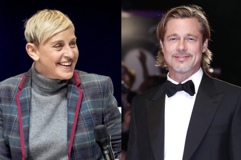 Ellen DeGeneres und Brad Pitt: Sie lernten sich in den Neunzigern kennen.