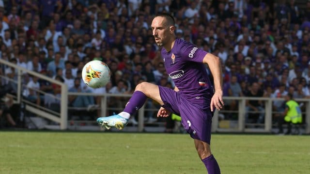 Für den AC Florenz am Ball: Franck Ribery in Aktion.