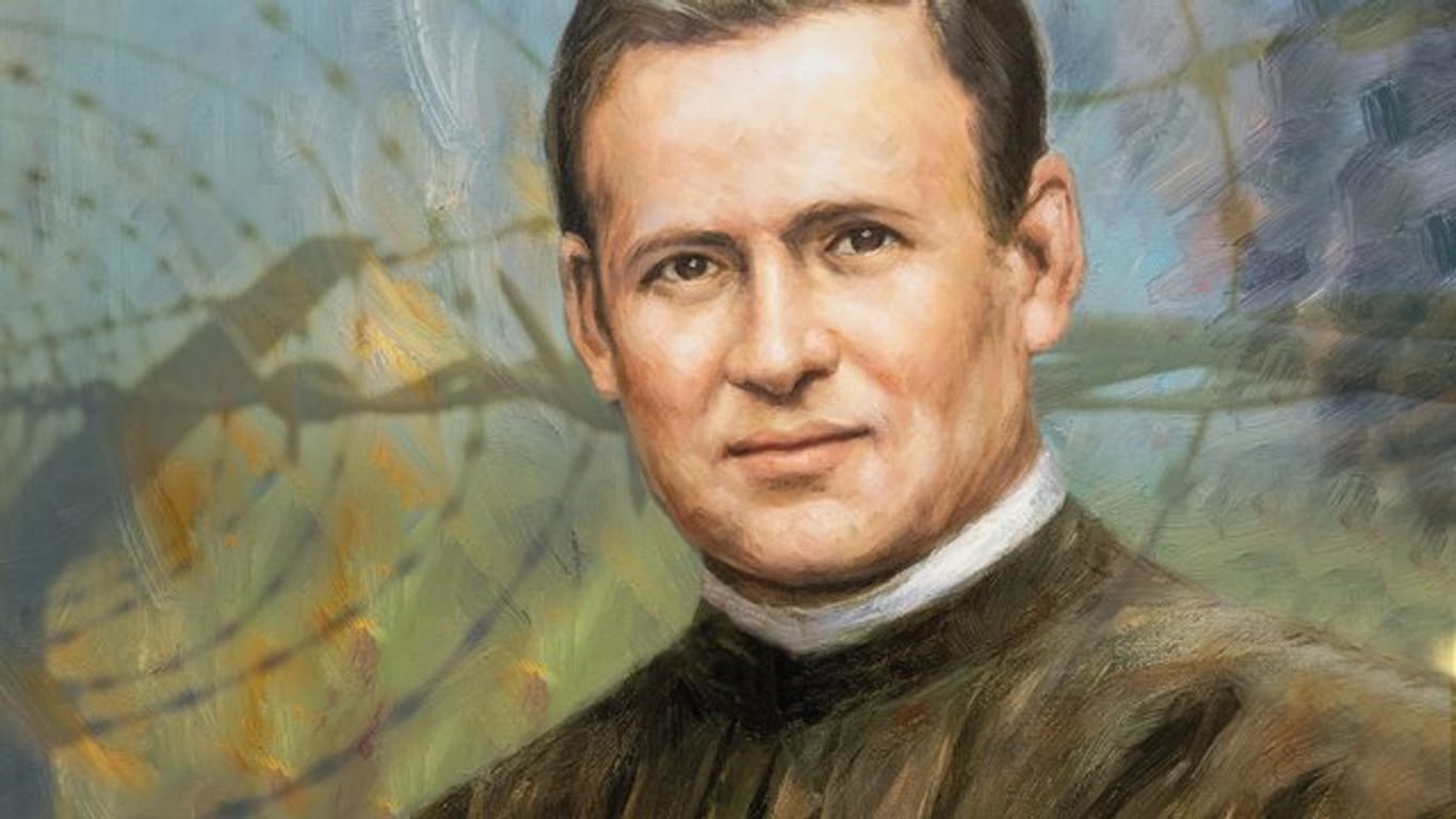 Das undatierte Gemälde zeigt Pater Richard Henkes (1900-1945), der im Bistum Limburg seliggesprochen wird.