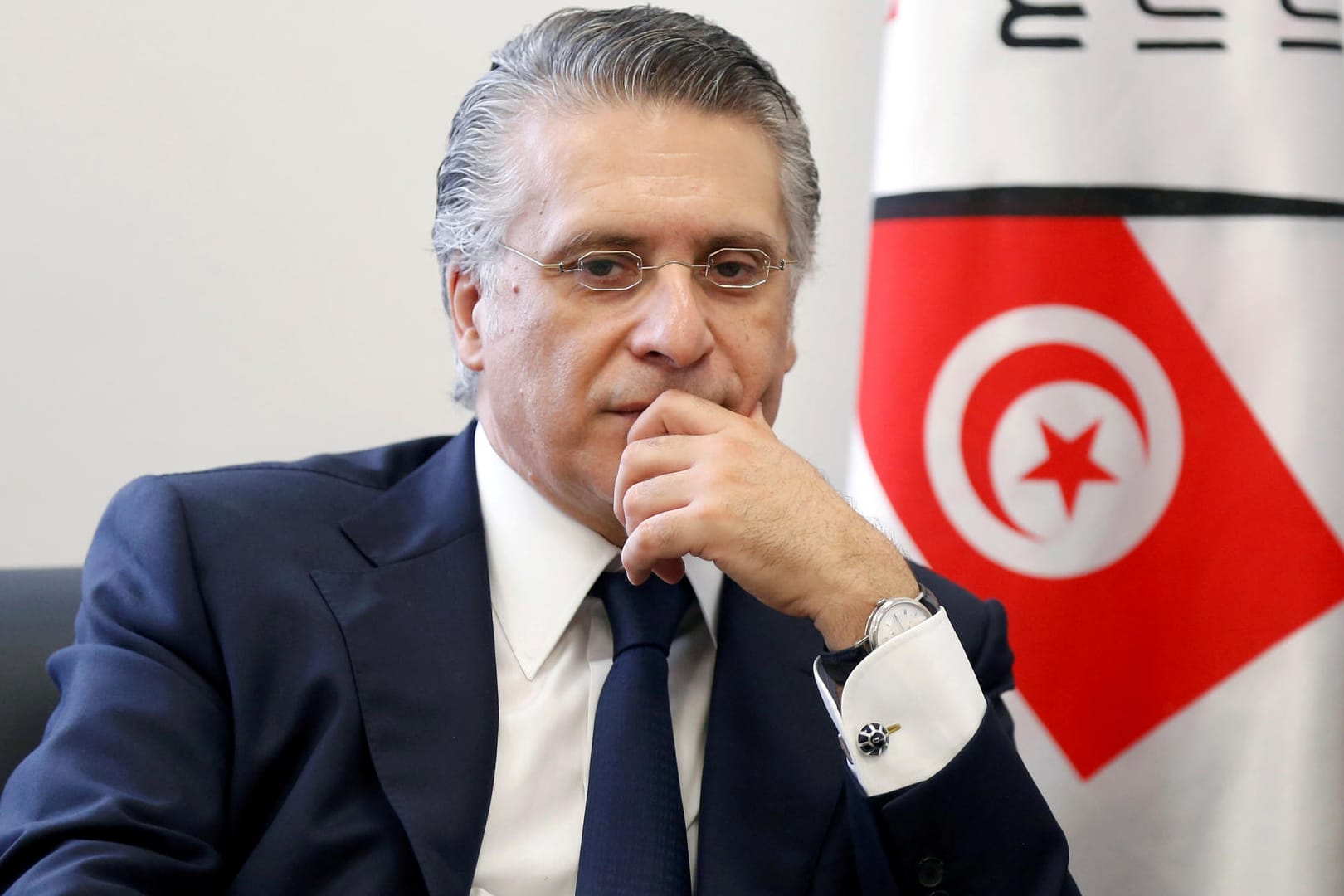 Nabil Karoui: Der Medienunternehmer gilt als einer der Favoriten bei der Wahl – und sitzt gerade im Gefängnis.