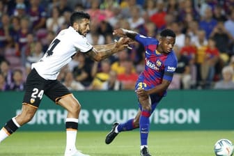 War gegen Valencia nicht zu bremsen: Barcelonas Ansu Fati (r).