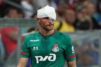 Benedikt Höwedes hatte sich in Sotschi eine Platzwunde über dem linken Auge zugezogen.