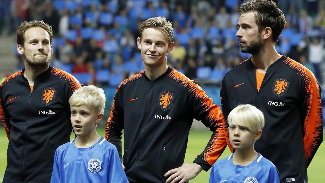 Frenkie de Jong spielt auch in der niederländischen Nationalmannschaft eine tragende Rolle: Zuletzt traf er im EM-Quali-Spiel gegen Deutschland.