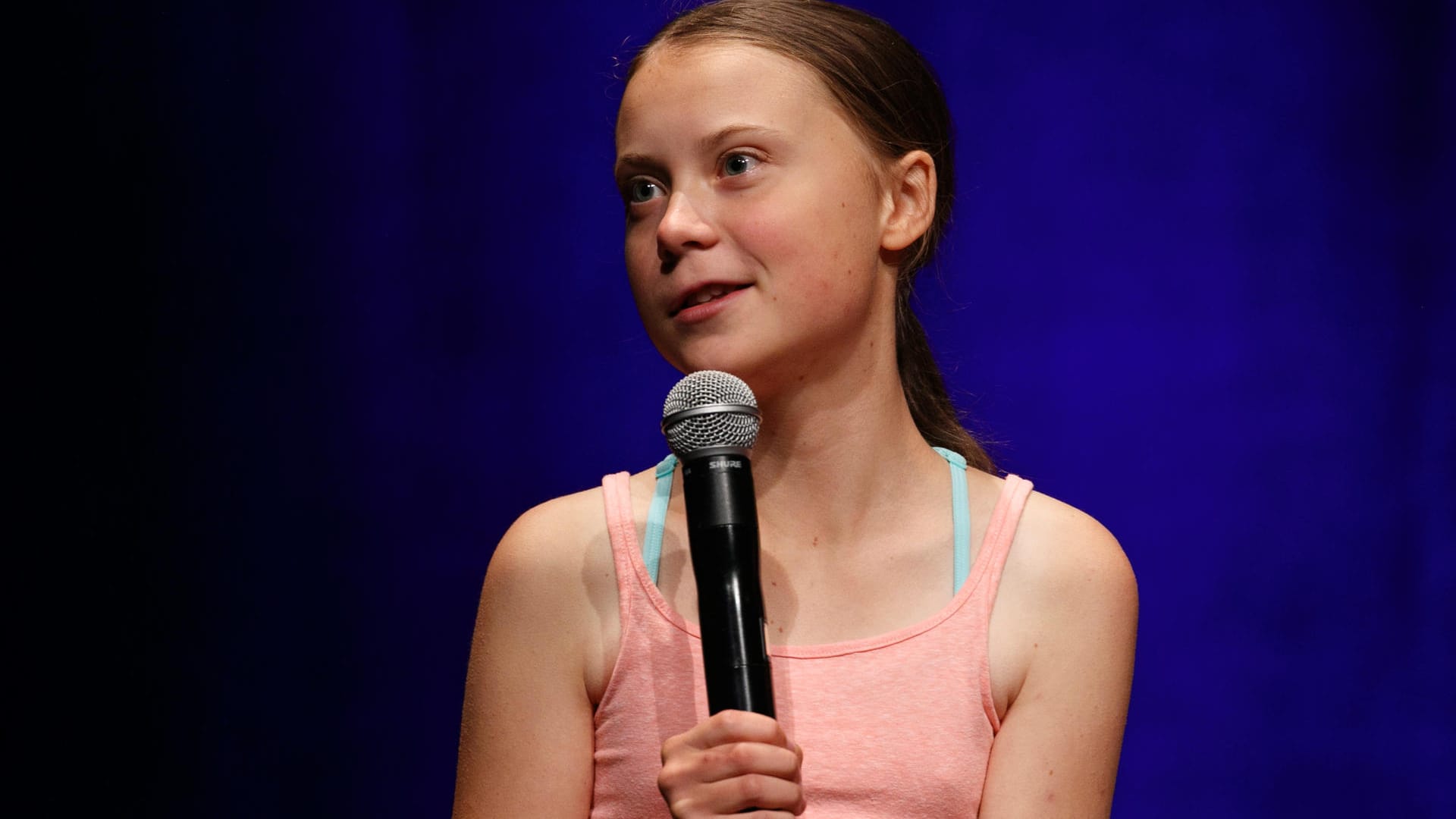 Greta Thunberg in Washington: Die Klimaaktivistin wurde von Amnesty International geehrt.