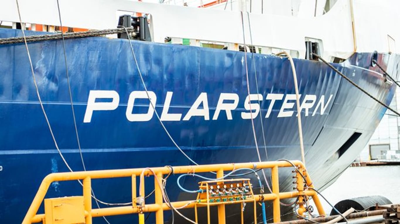 Das Forschungsschiff "Polarstern" Anfang Juli in Bremerhaven.