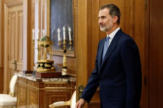 König Felipe VI. im Zarzuela-Palast