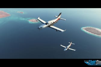 Der Screenshot zeigt eine Szene aus dem neuen "Flight Simulator 2020": Microsoft will die Neuauflage des Flugsimulators für Windows im nächsten Jahr herausbringen.