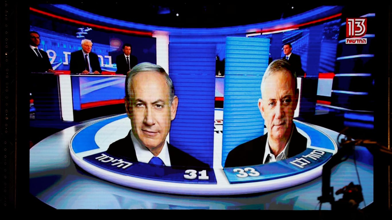 Wahlergebnisse in Israel: Ersten Prognosen zufolge hat es keinen klaren Sieger gegeben.