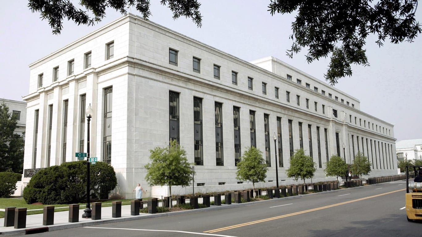 Gebäude der US-Notenbank: Die Fed hat erneut ihren Leitzins gesenkt.