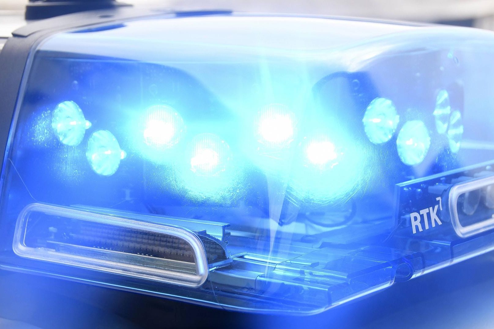 Blaulicht der Polizei: Die betrunkene Frau hatte 1,8 Promille. (Symbolbild)