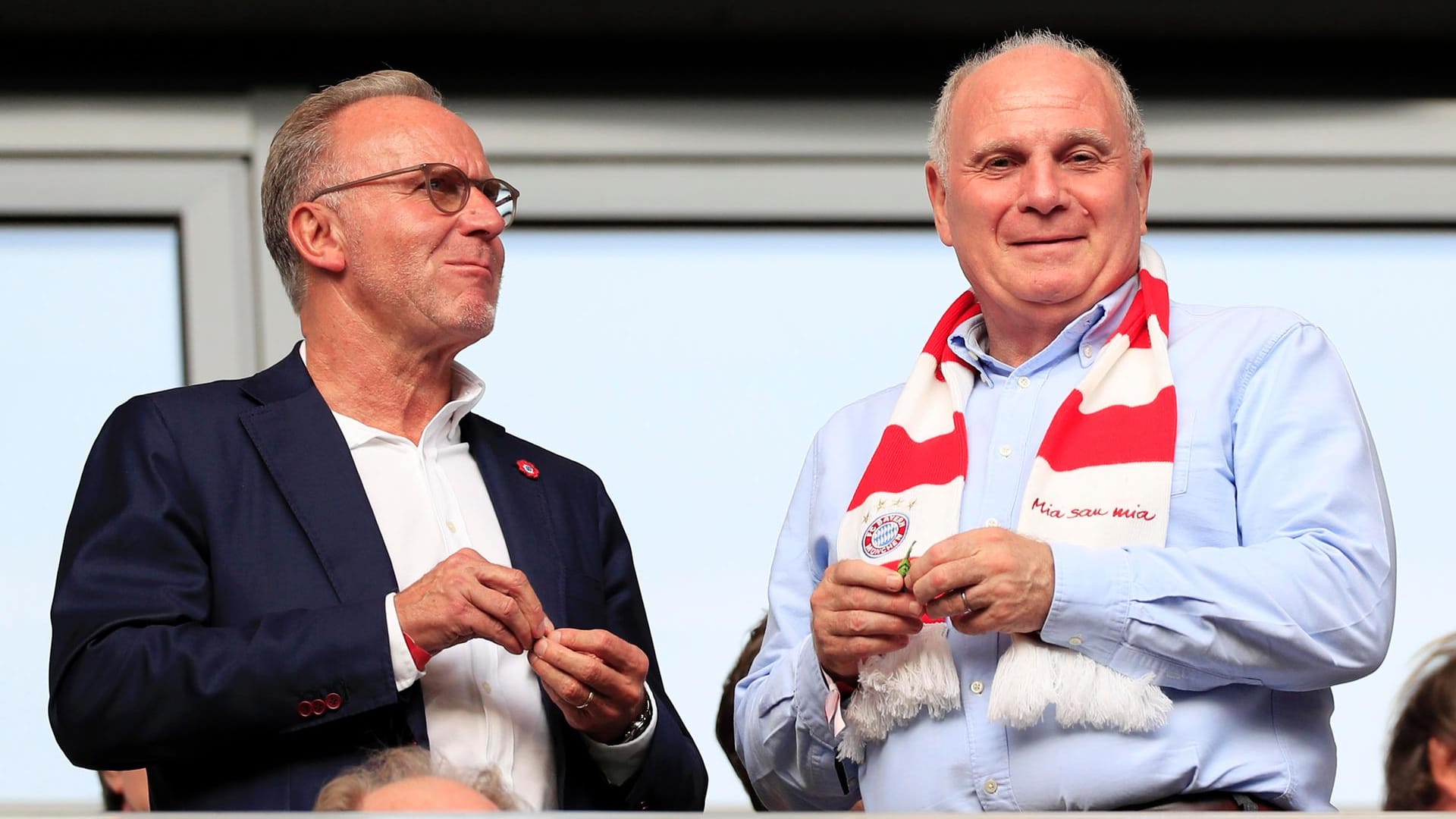 Karl-Heinz Rummenigge (l.) und Uli Hoeneß teilten gegen den DFB aus.