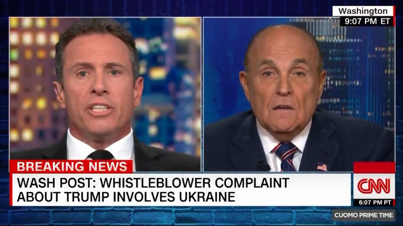 Das Interview auf CNN: Trump-Anwalt bringt selbst den erfahrenen Moderator mit seinen widersprüchlichen Aussagen kurzzeitig aus der Fassung.