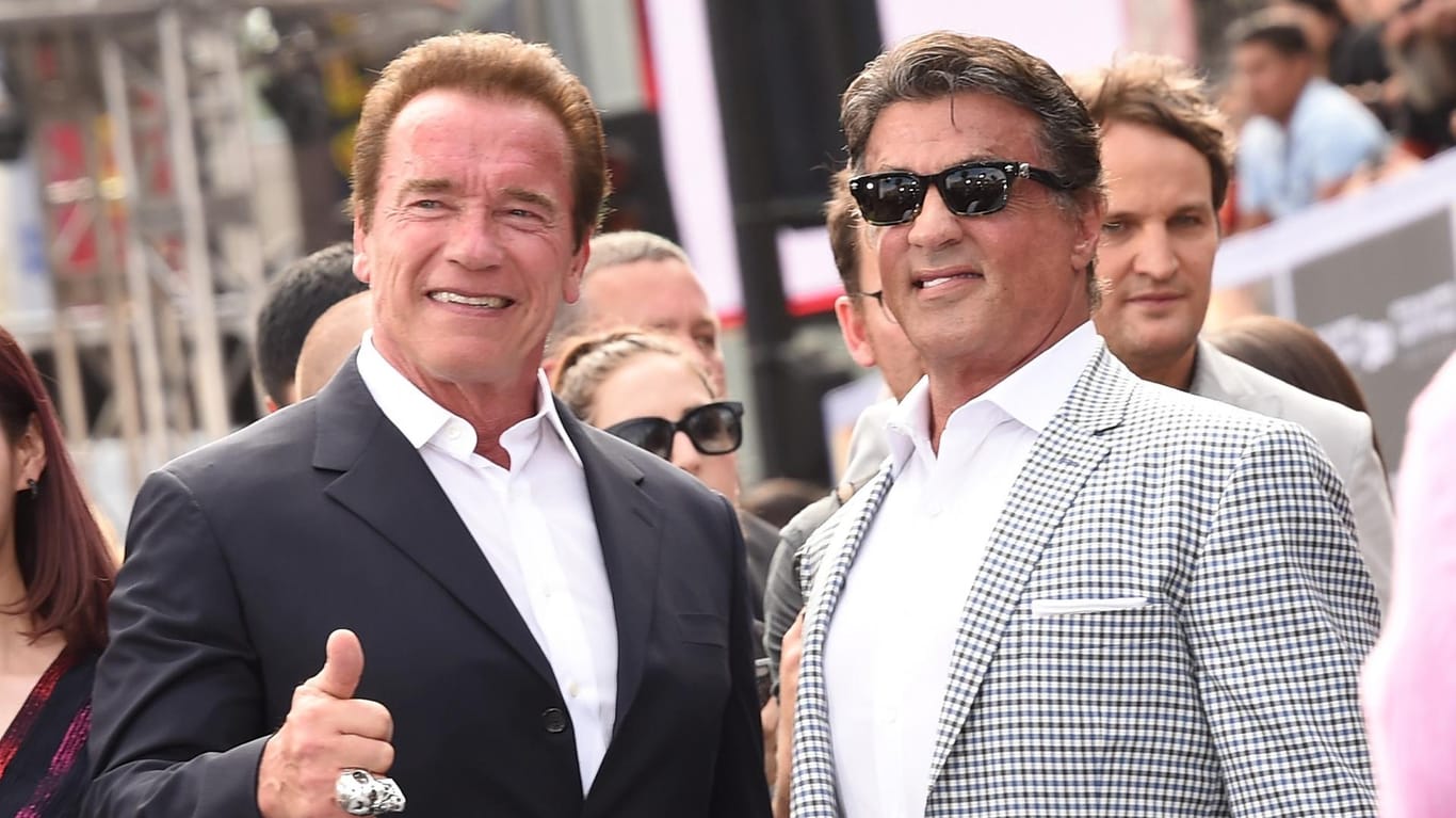 Arnold Schwarzenegger und Sylvester Stallone: Seit Jahren sind die zwei Actionhelden gute Freunde.